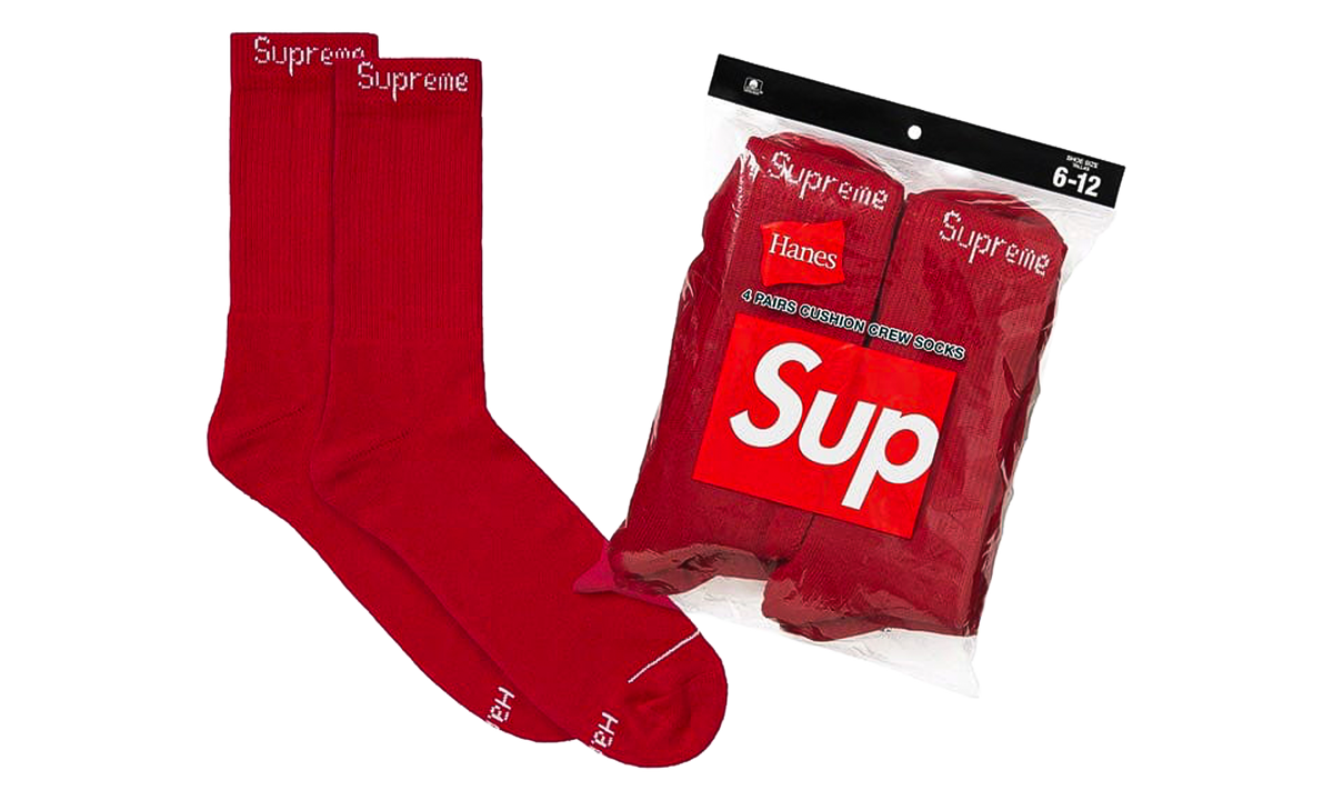 Hanes Socks (4) "Red" SU28603