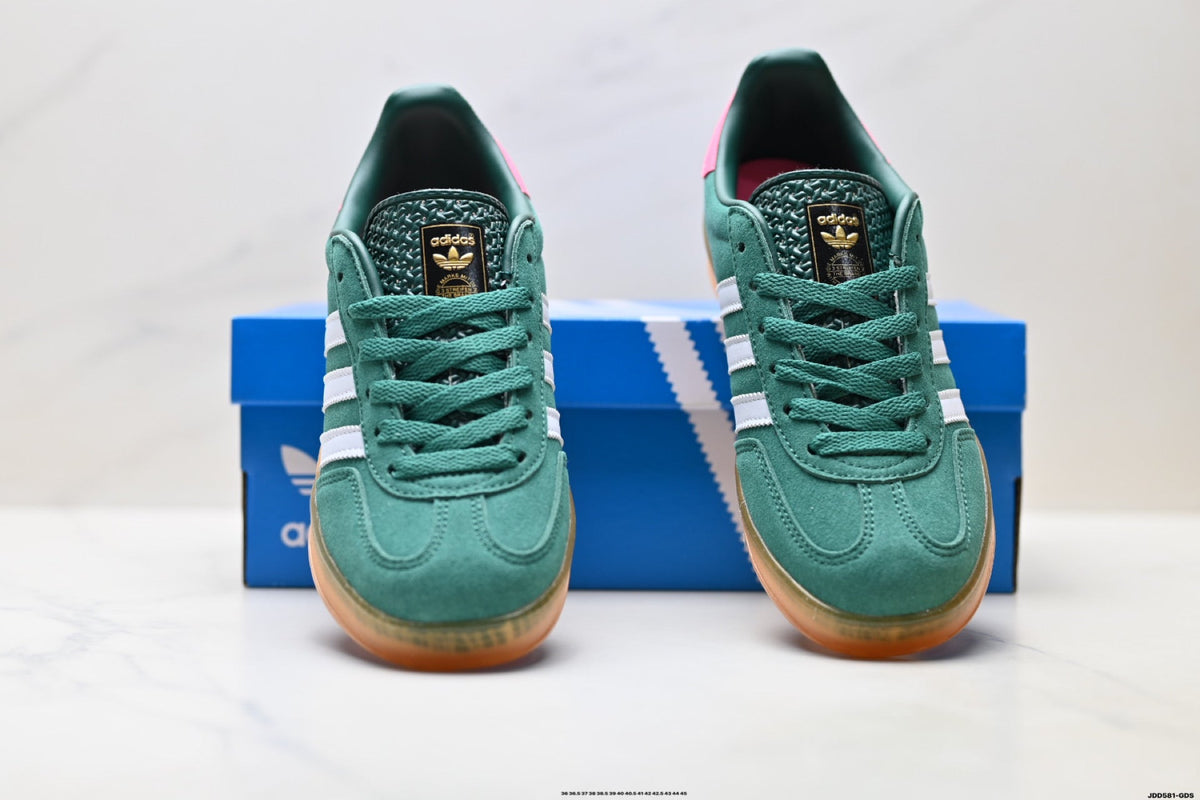 adidas Gazelle Green Pink Sneakers