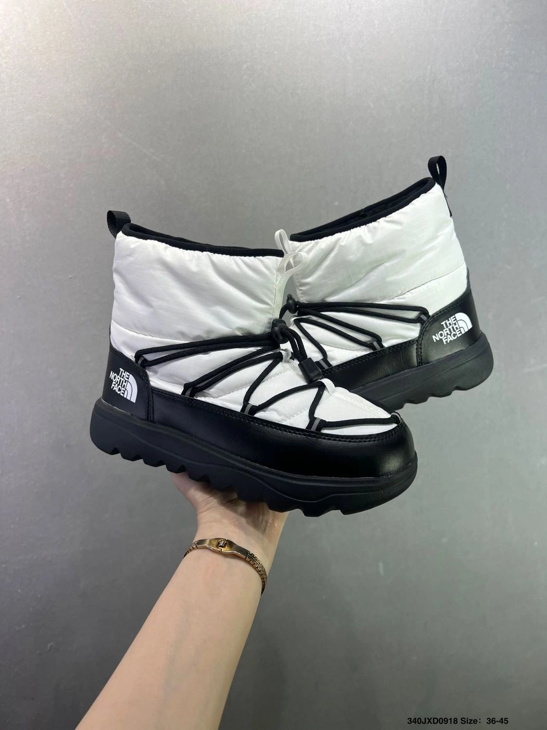The North Face Borealis Short Boots Winter Snow Boots Unisex Thick Sole Warm Ankle Boots