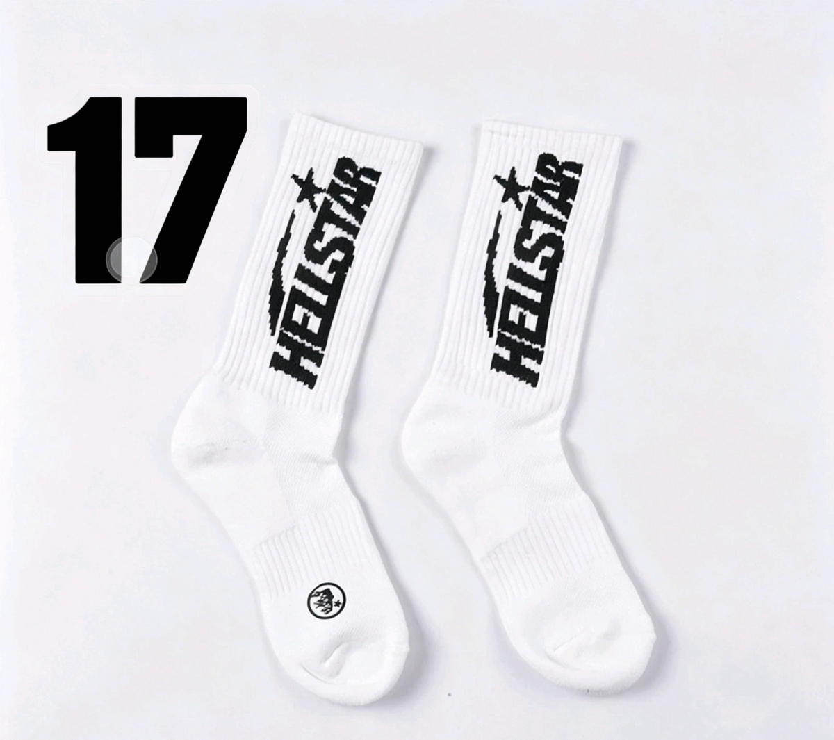 Hellstar Crew Socks, Hip Hop Streetwear Camo Spider Web Flame Star Print Socks, Unisex Mid Calf Athletic Socks For Men Women