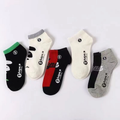 5 Pairs Street Style Color Block Ankle Socks Fashion Graphic Low Cut Socks For