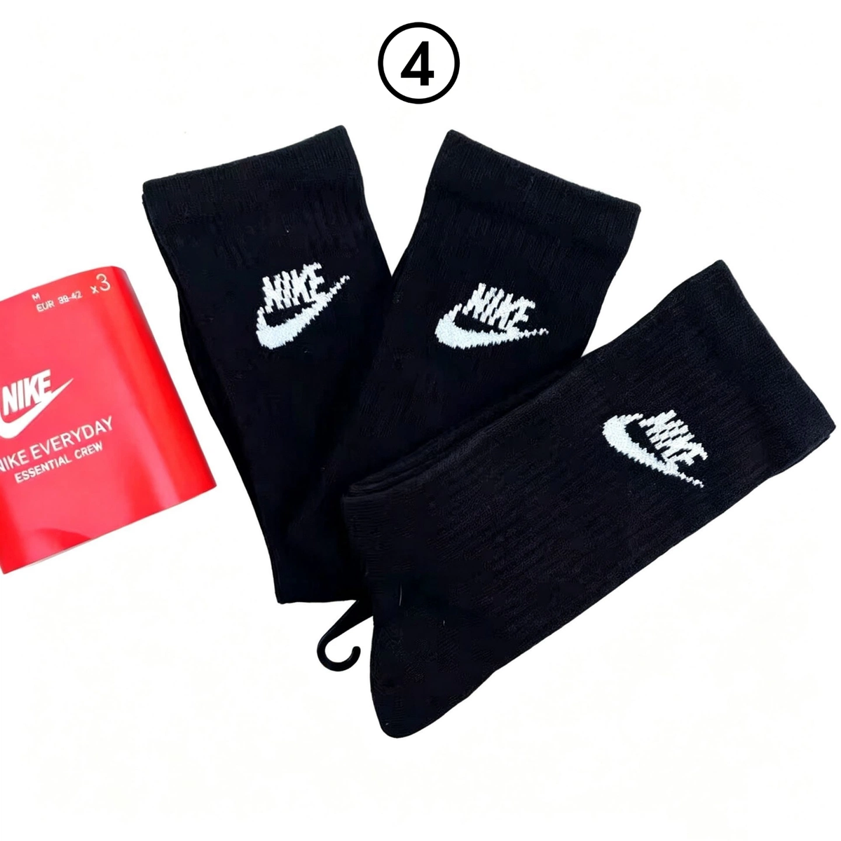 3 Pairs Unisex Sport Socks, Crew / Ankle / No Show Multiple Length Options, Black White Color, Striped & Solid Daily Casual Athletic Socks Gift Box