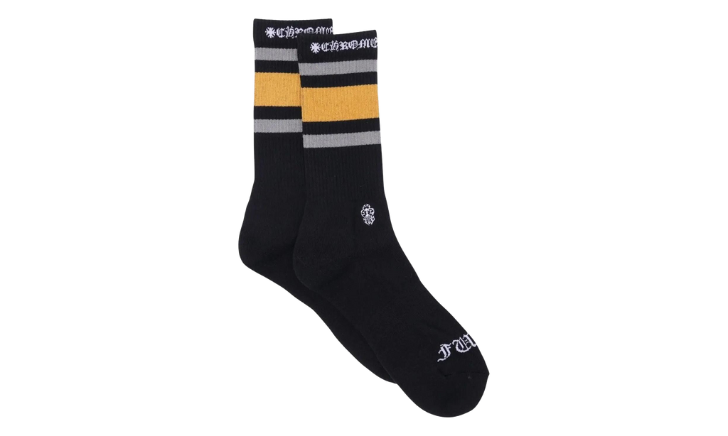 Sport Striped Socks "Black Yellow" CHRM1347