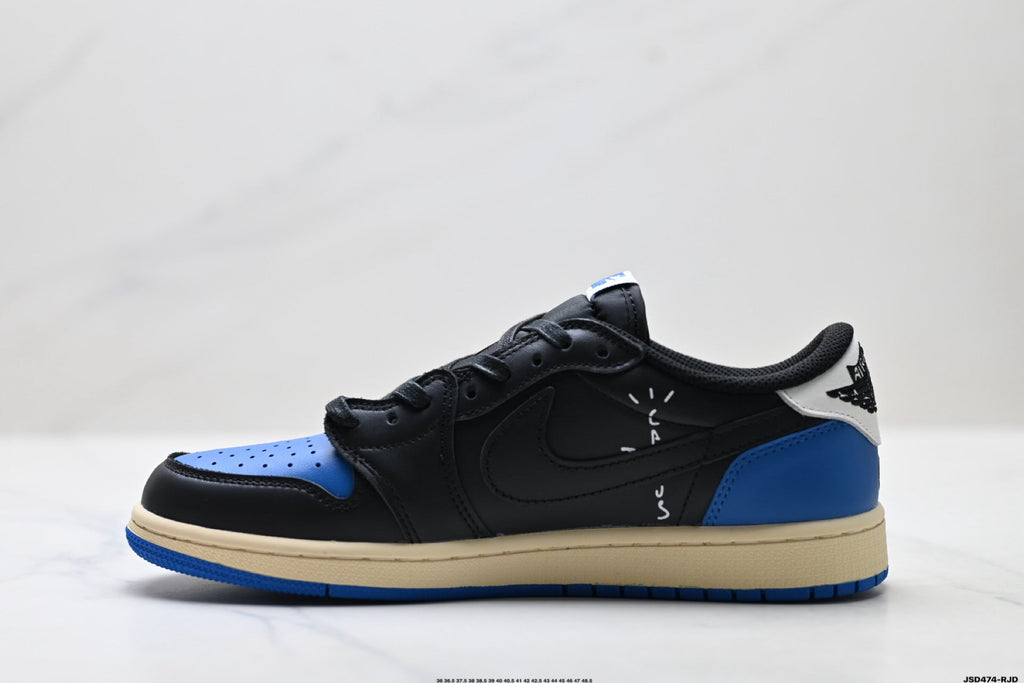 Nike Low-Top Sneakers Black Blue White Unisex Collaboration Edition Style 56