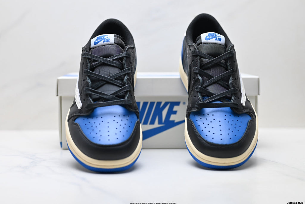 Nike Low-Top Sneakers Black Blue White Unisex Collaboration Edition Style 56