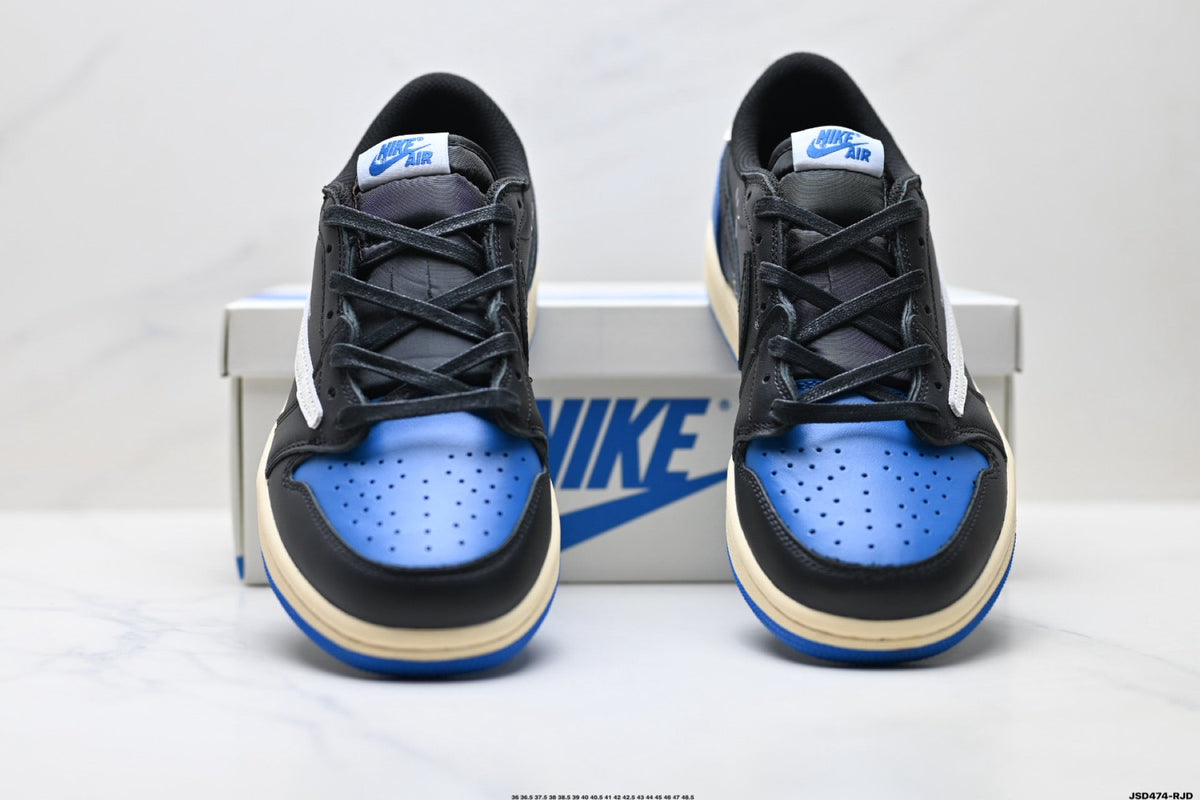 Nike Low-Top Sneakers Black Blue White Unisex Collaboration Edition Style 56