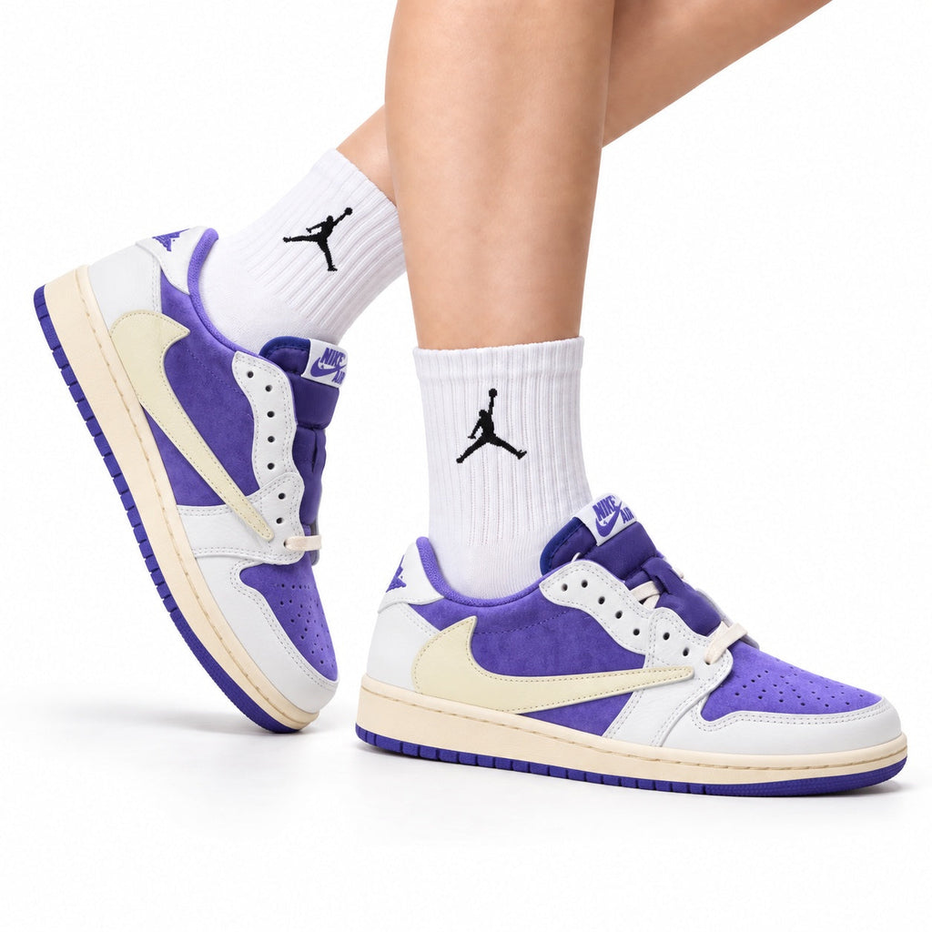 Nike Low-Top Sneakers Purple White Unisex Style 03