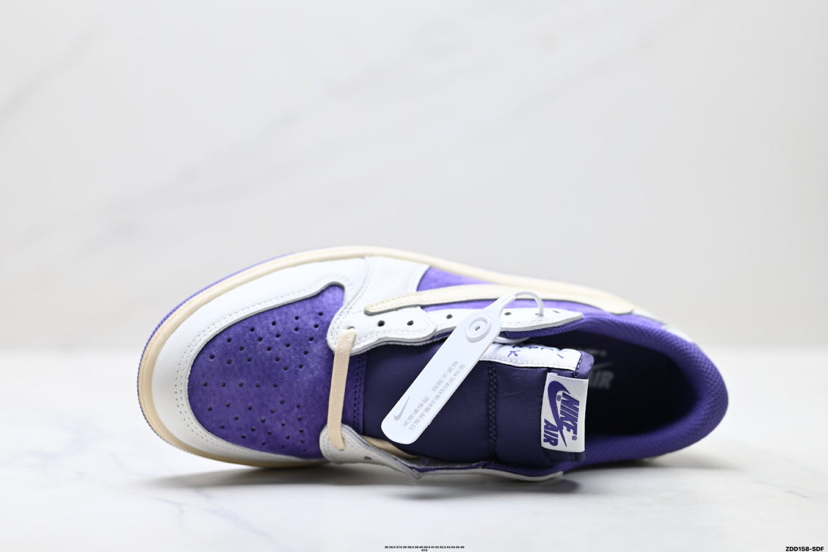 Nike Low-Top Sneakers Purple White Unisex Style 03