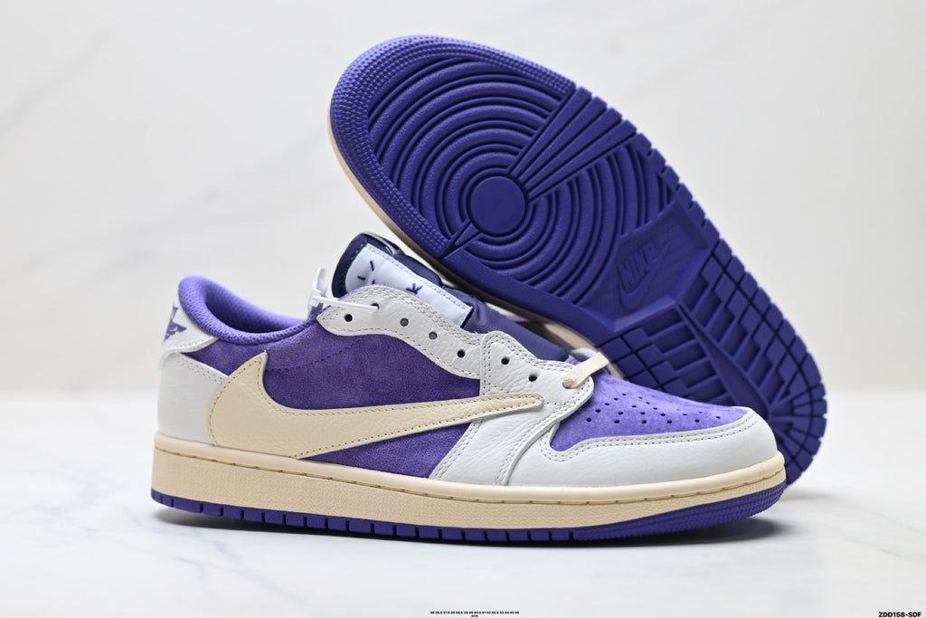 Nike Low-Top Sneakers Purple White Unisex Style 03