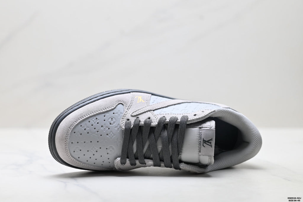 Nike Low-Top Sneakers White Gray Unisex Style 14
