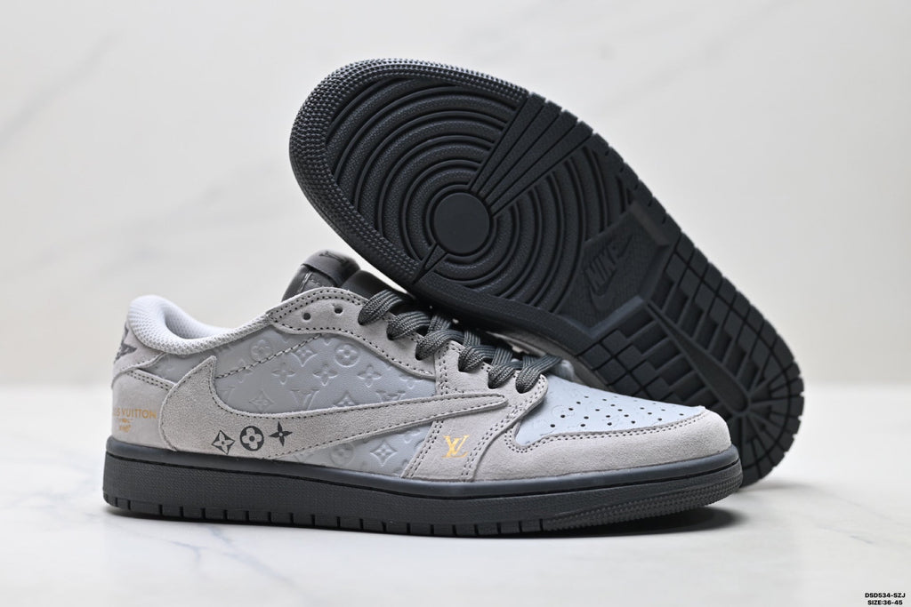 Nike Low-Top Sneakers White Gray Unisex Style 14