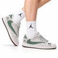 Nike Low-Top Sneakers White Green Unisex Style 04