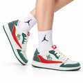 Nike Low-Top Sneakers White Green Orange Unisex Style 26