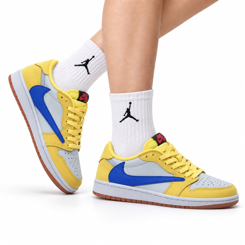 Nike Low-Top Sneakers Yellow Blue Unisex Style 31