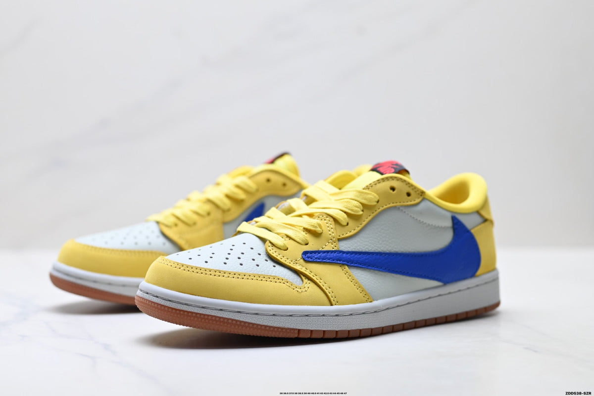 Nike Low-Top Sneakers Yellow Blue Unisex Style 31