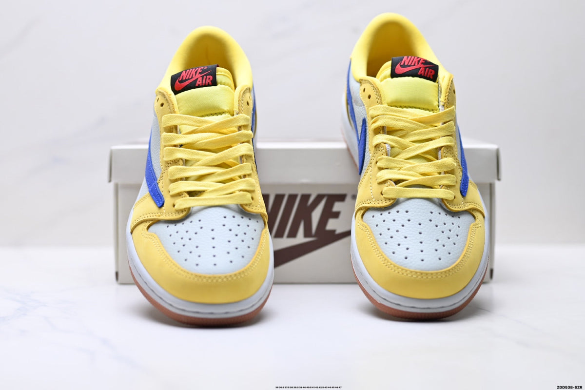 Nike Low-Top Sneakers Yellow Blue Unisex Style 31