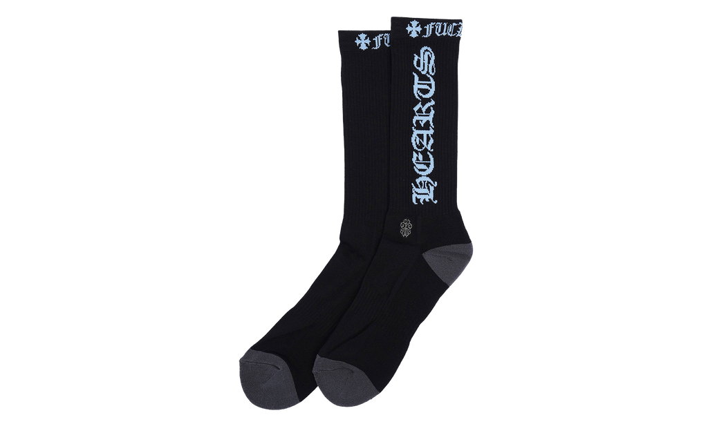 Fuck You Logo Socks (1 Set) "Black / Blue" CHRM0597