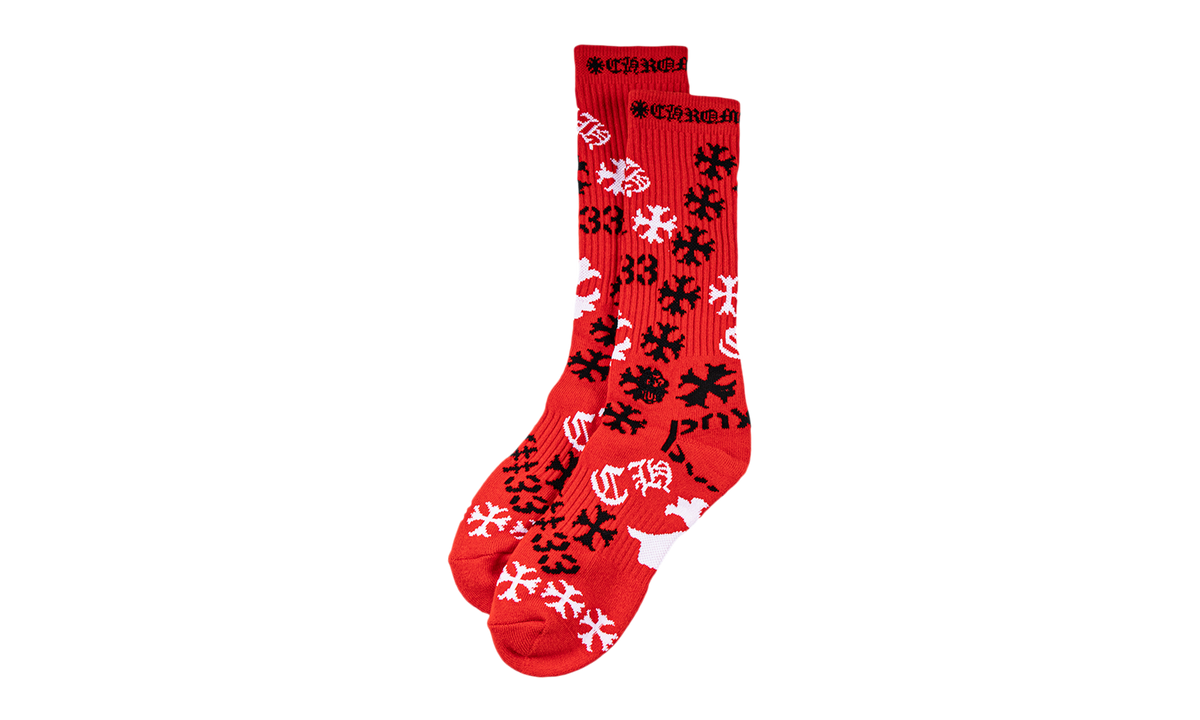 Stencil Socks (1 Set) "Red" CHRM0585